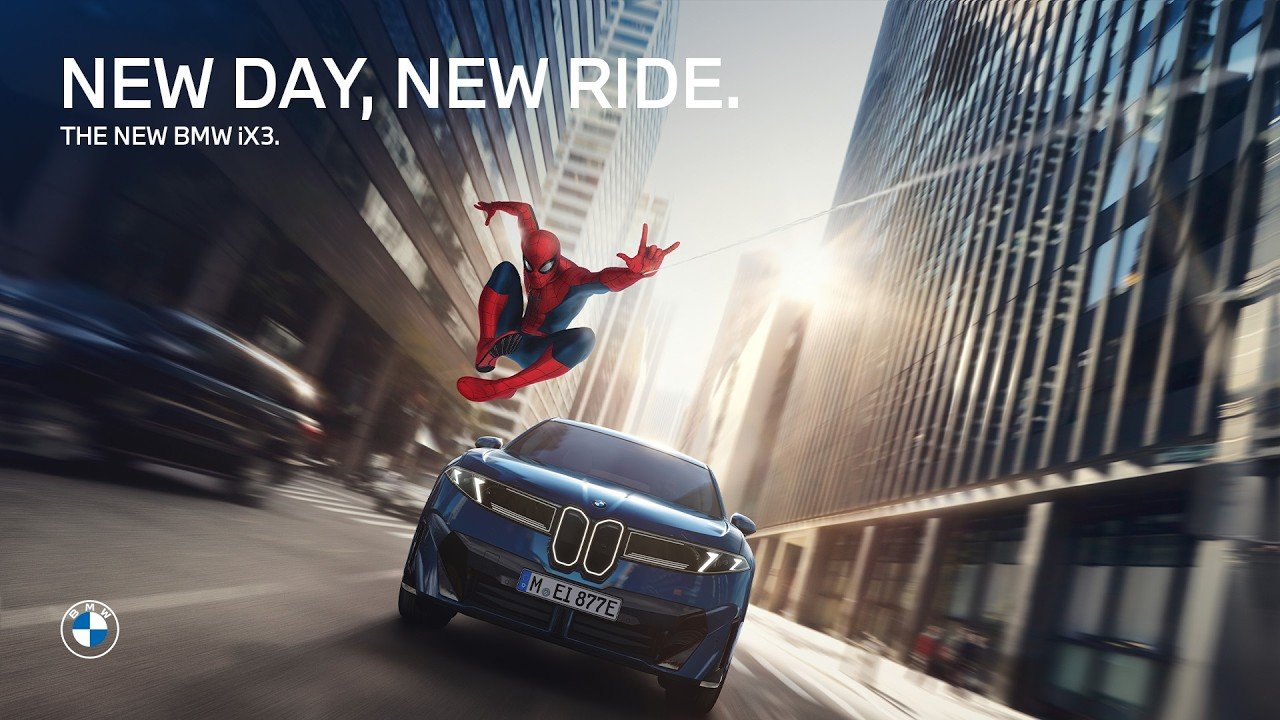 Swing into action with Spider-Man and the BMW iX3